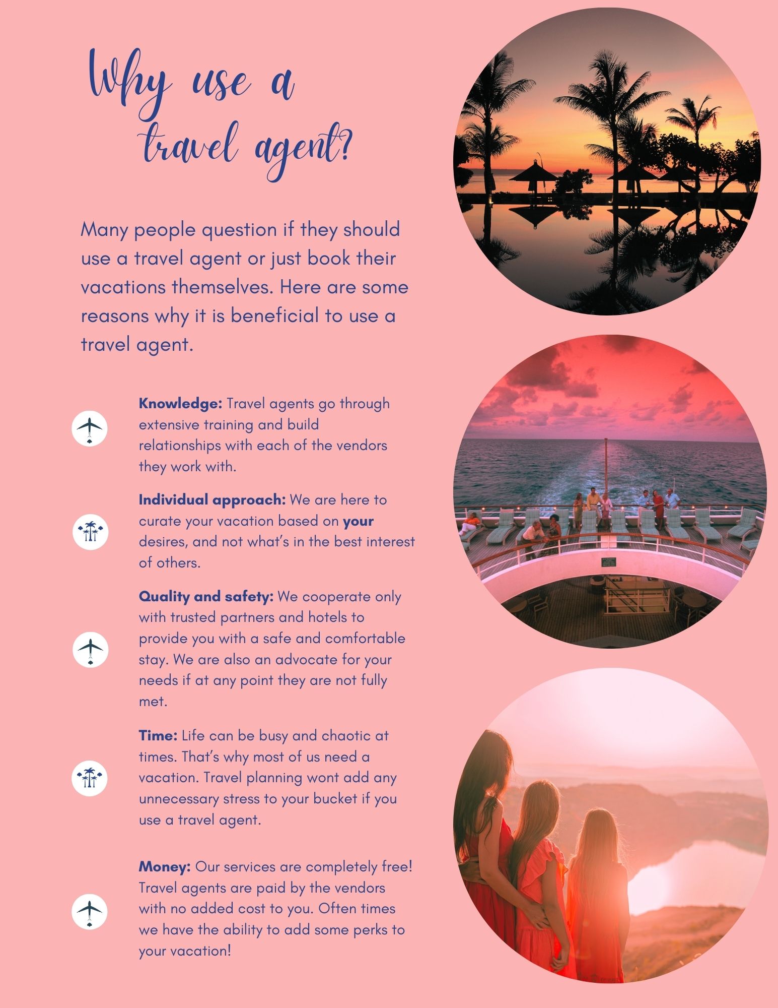 Why a travel agent